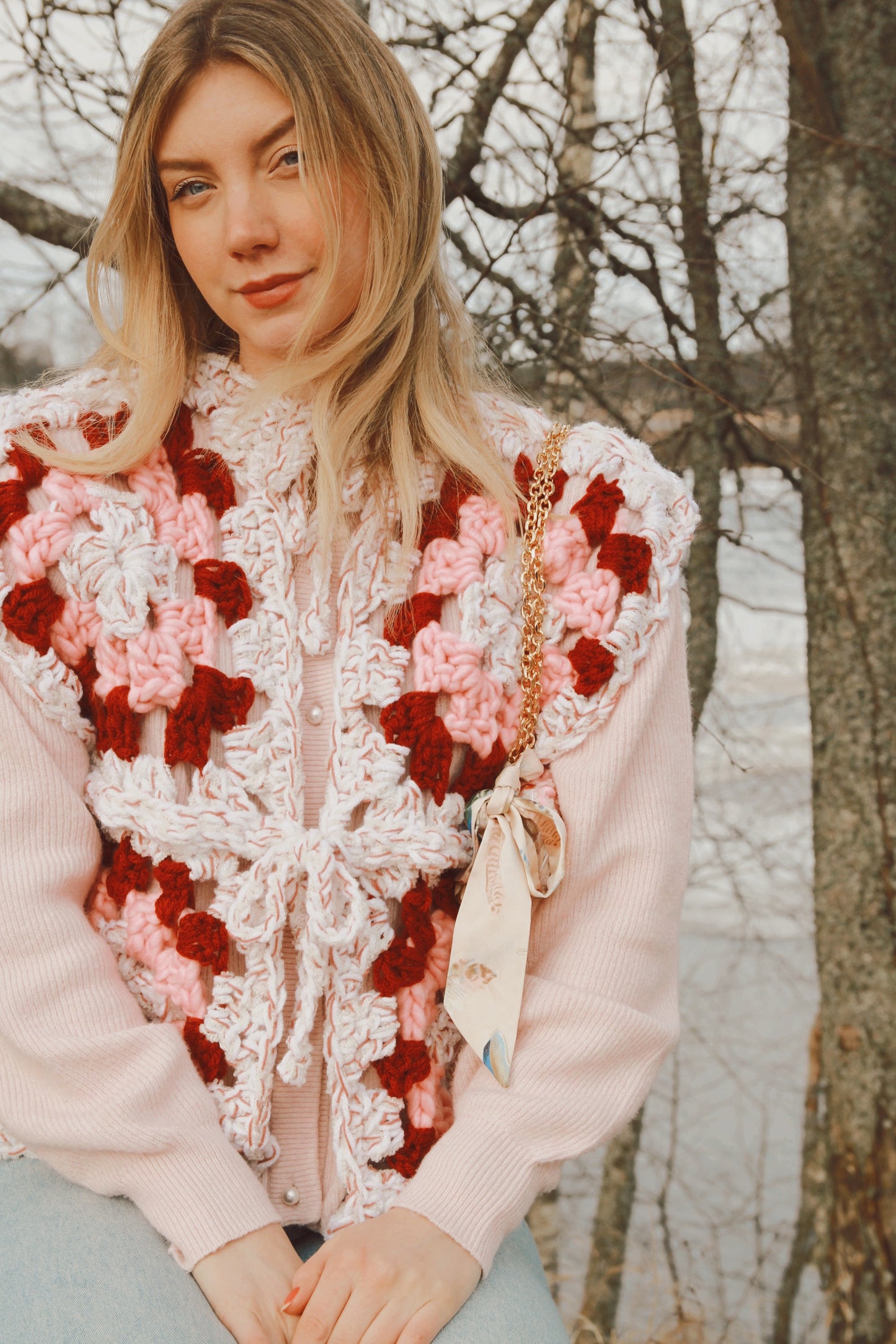 Bestemorrute vest - Rosa