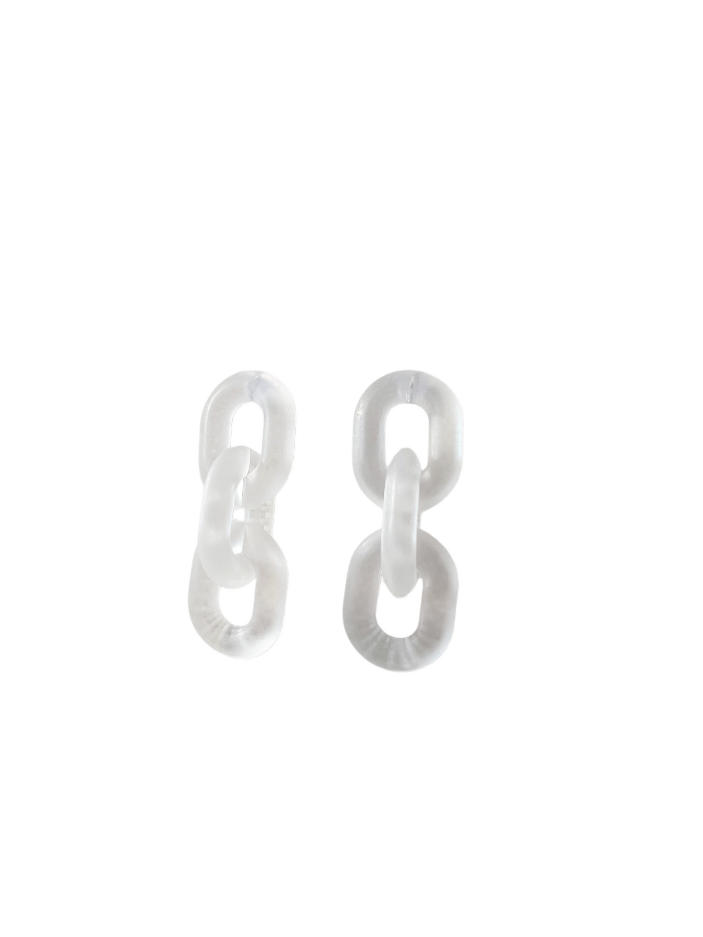 Chain Earrings - Transparent