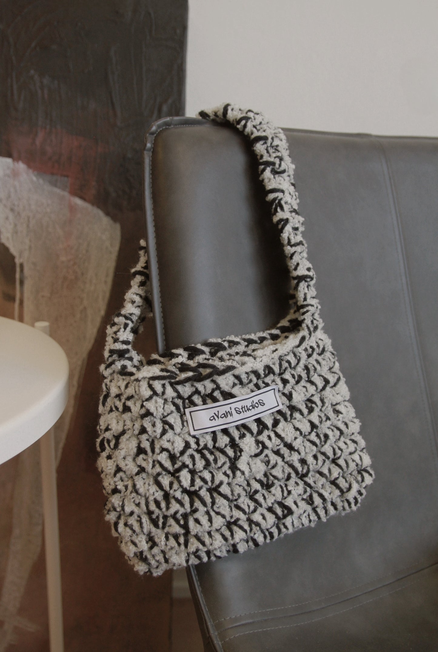 «Helena» Handbag- Black&White