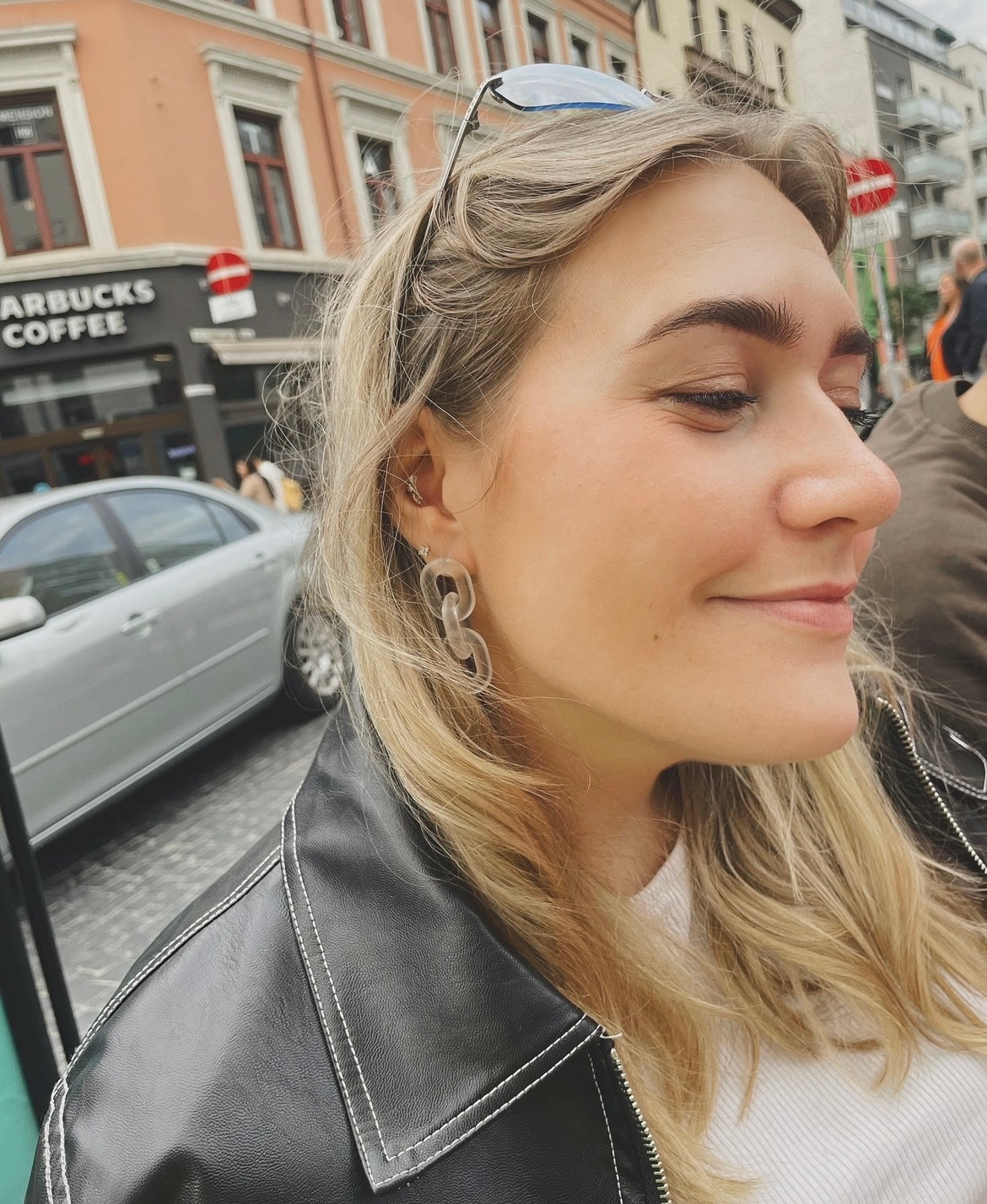 Chain Earrings - Transparent