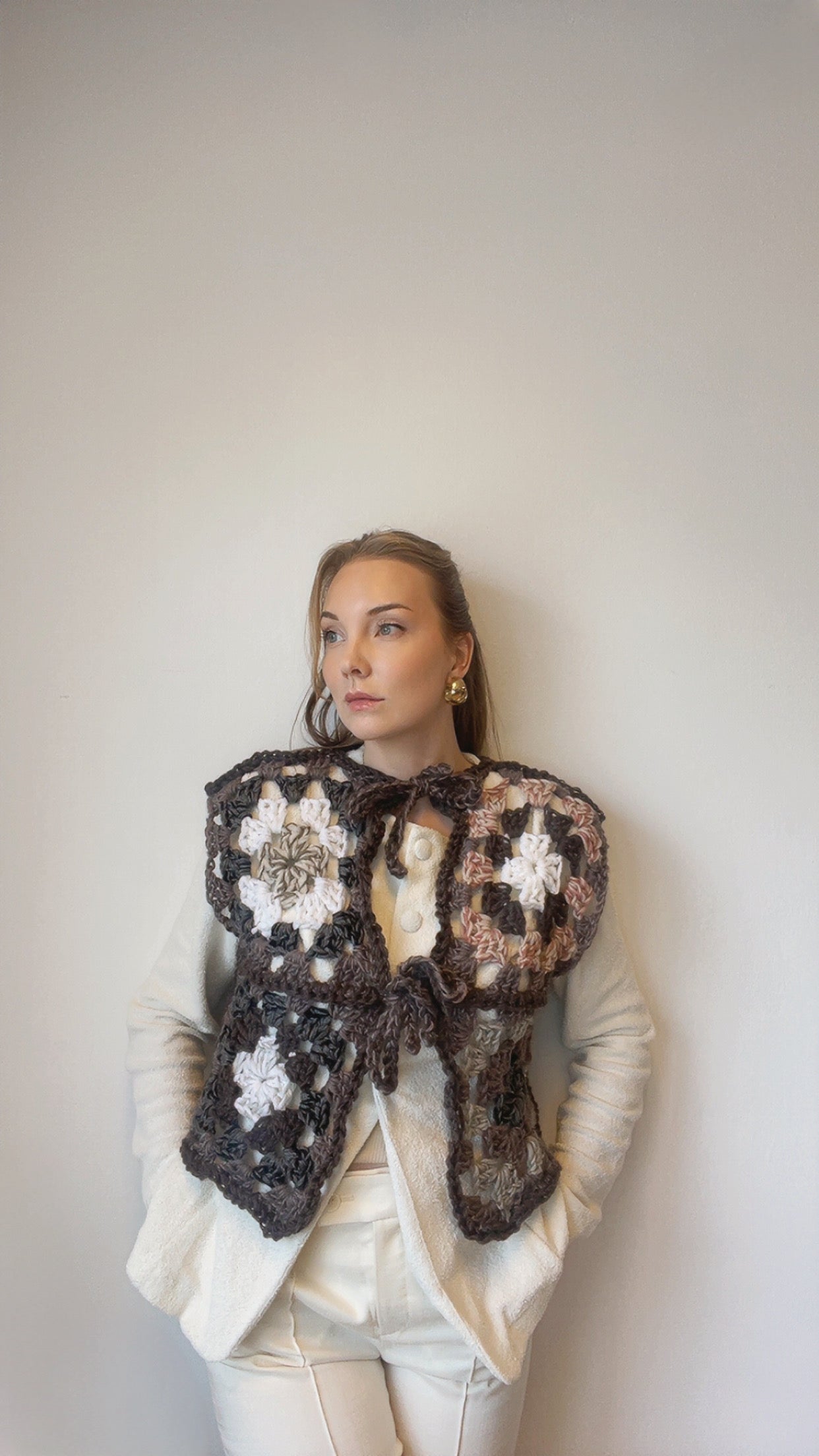 Bestemorrute vest - Brun
