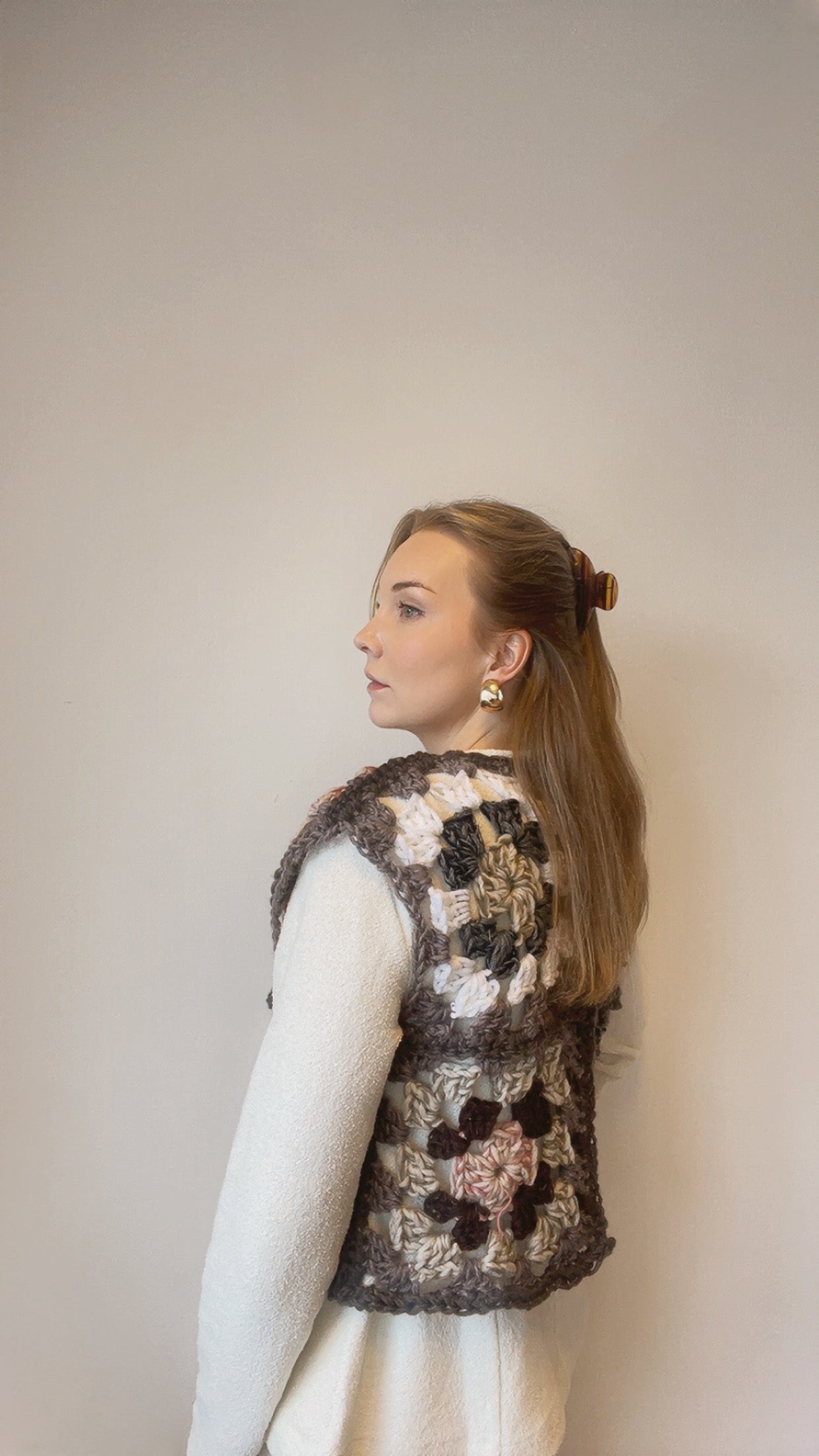 Bestemorrute vest - Brun